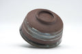 Tezumi — Japanese Matcha Bowl - Brown Green Hakeme White Glazed Chawan - 300ml — top-down view of the interior