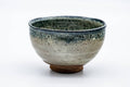 Tezumi — Japanese Matcha Bowl - Beige Blue Hare's Fur Glazed Wan-nari Chawan - 250ml — front view