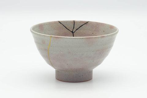 Japanese Matcha Bowl - 有作作 Kintsugi Gohonte Glazed Ido-gata Chawan - 300ml