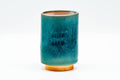 Japanese Teacup - Deep Sea Green Tsutsu-gata Yunomi - 95ml - side view
