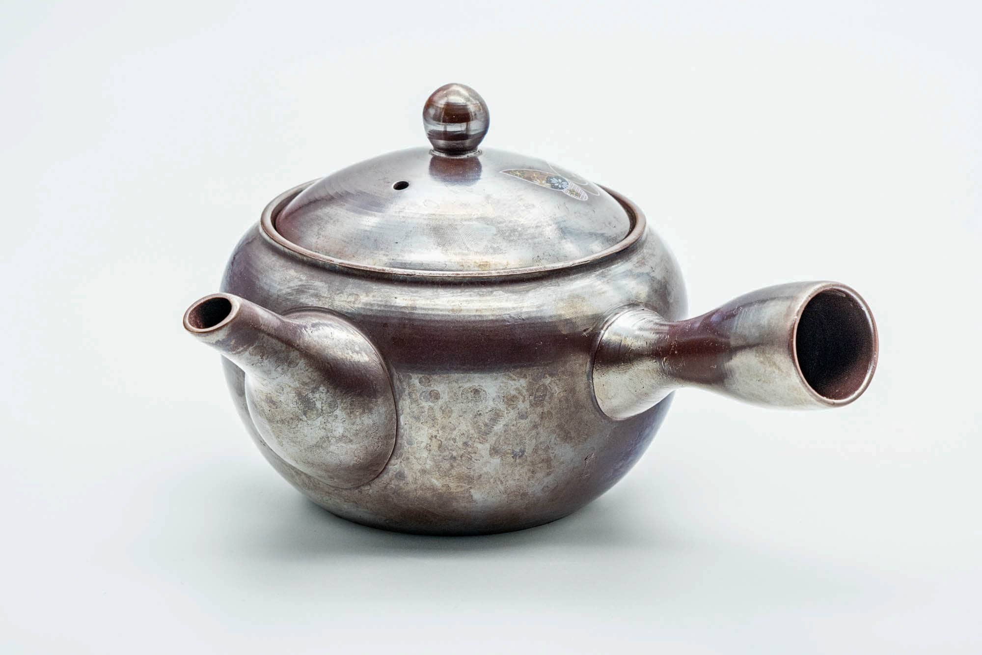 Japanese Kyusu - Large Floral Banko-yaki Mesh Teapot - 600ml