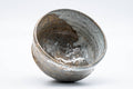 Tezumi — Japanese Matcha Bowl - Coarse Clay Hantsutsu-gata - Hagi-yaki Chawan - 400ml — top-down view of the interior