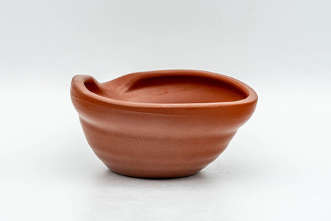 Japanese Katakuchi - Wavy Red Shudei Tokoname-yaki Yuzamashi Water Cooler - 80ml - Tezumi