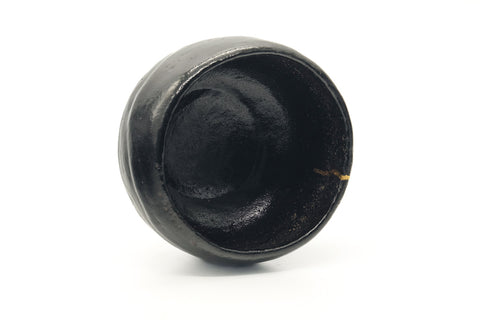Japanese Matcha Bowl - 覚入 Utsushi Kintsugi Black Raku Chawan - 700ml