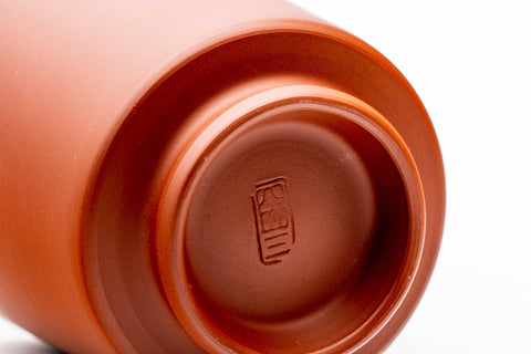 Japanese Teacup - Red Shudei Tokoname-yaki Tsutsu-gata Yunomi - 150ml