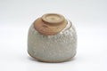 Tezumi — Japanese Matcha Bowl - Grey White Speckle Glazed Chawan - 250ml — top-down view of the interior
