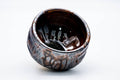 Overhead view into the bowl's glazed interior well