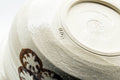 Japanese Kensui - Small Long Grass White Glazed Water Bowl - 300ml - underside base view