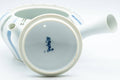 Japanese Kyusu - Blue Striped Arita-yaki Debeso Teapot - 300ml - Tezumi