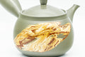 Japanese Kyusu - Gyokko Kiln 玉光 - Green Ryokudei Nerikomi Tokoname-yaki Debeso Teapot - 200ml - Tezumi