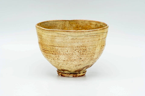 Japanese Matcha Bowl - 沖野和香 Okino Waka - Ochre Irabo-style Glazed Kyo-yaki Chawan - 300ml