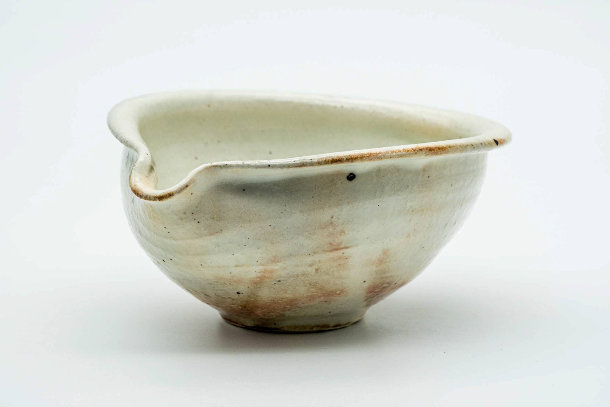 Japanese Katakuchi - Beige Glazed Spouted Shigaraki-yaki Water Cooler - 200ml