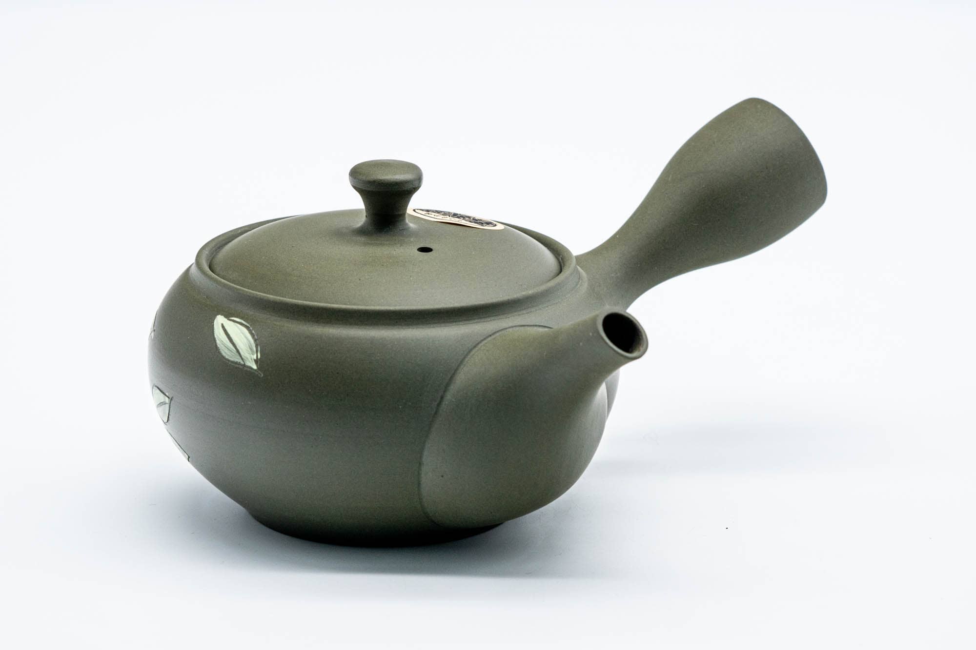 Japanese Kyusu - 春秋窯 Shunju Kiln - Camellia Ryokudei Tokoname-yaki Ceramic Teapot - 220ml