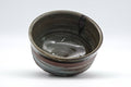 Tezumi — Japanese Matcha Bowl - Brown Green Hakeme White Glazed Chawan - 300ml — three-quarter view