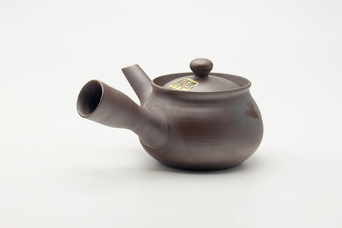 Japanese Kyusu - Bird Embossed Banko-yaki Mesh Filter Teapot - 180ml