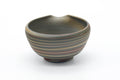 Tezumi — Japanese Katakuchi - Green Nerikomi Handleless Yuzamashi - 245ml — top-down view of the interior