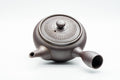 Tezumi — Japanese Kyusu - Engraved Banko-yaki Obi-ami 360 Strainer Teapot - 325ml — interior view showing the filter