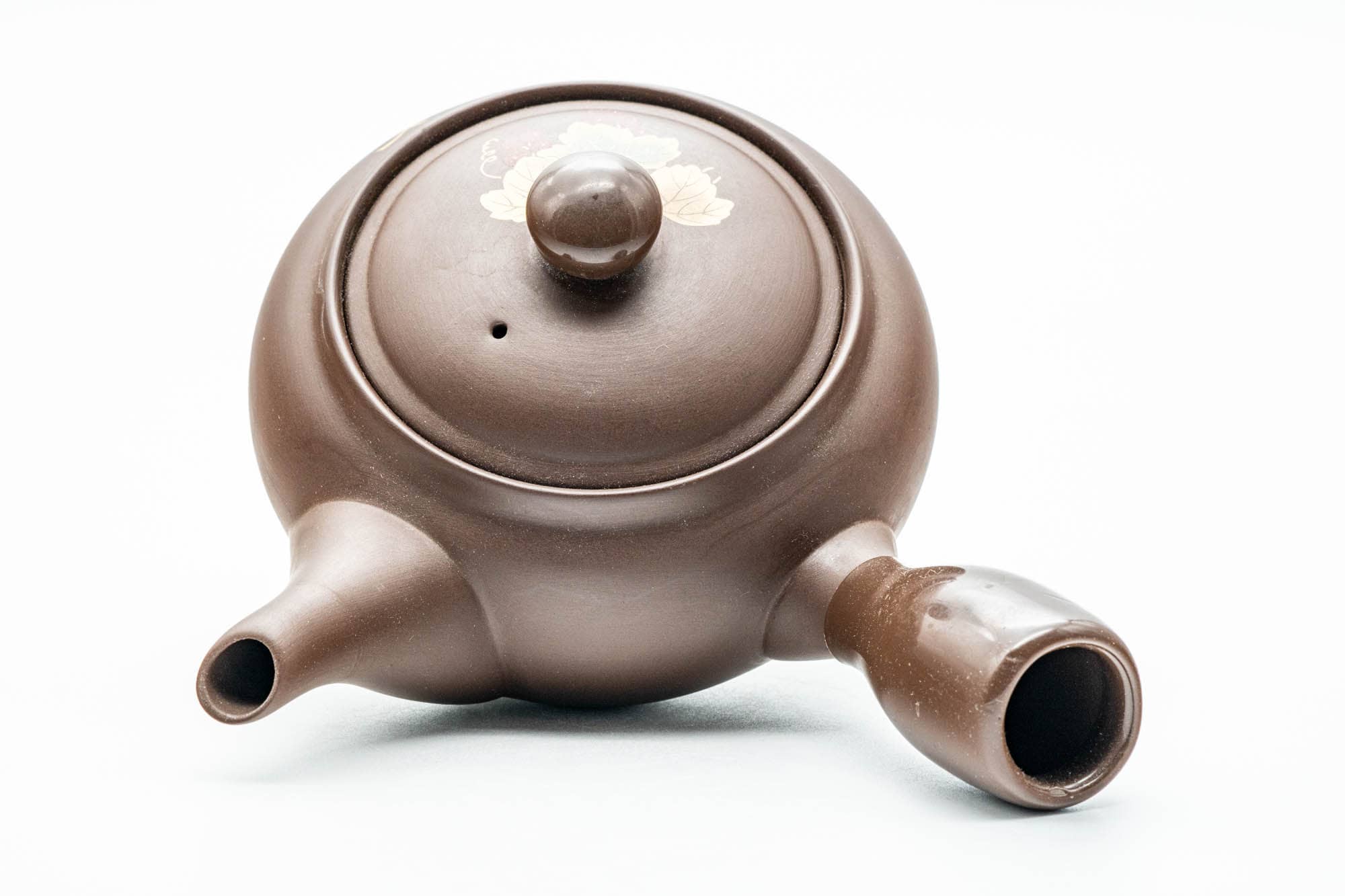 Japanese Tea Set - Grapevine Mesh Kyusu Teapot with 2 Meoto Yunomi Teacups