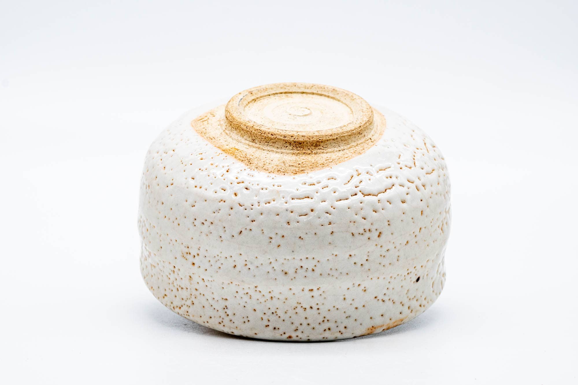 Japanese Matcha Bowl - White Shino Glazed Mino-yaki Chawan - 300ml