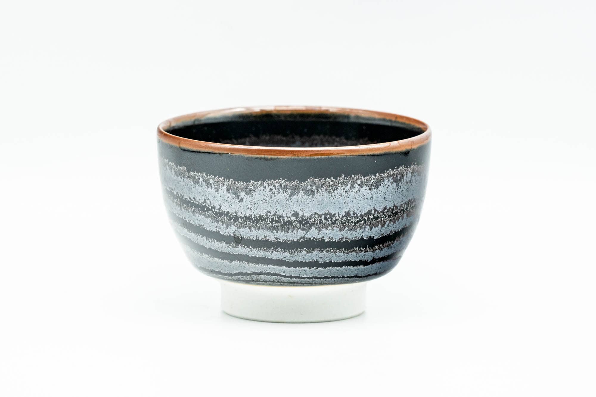 Japanese Teacup - Wavy Tenmoku Glazed Guinomi - 50ml
