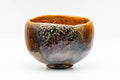 Japanese Matcha Bowl - 香野壮明 Kano Takeaki - Orange Candy Glazed Raku-gata Ohi-yaki Chawan with Wooden Box - 350ml - Tezumi