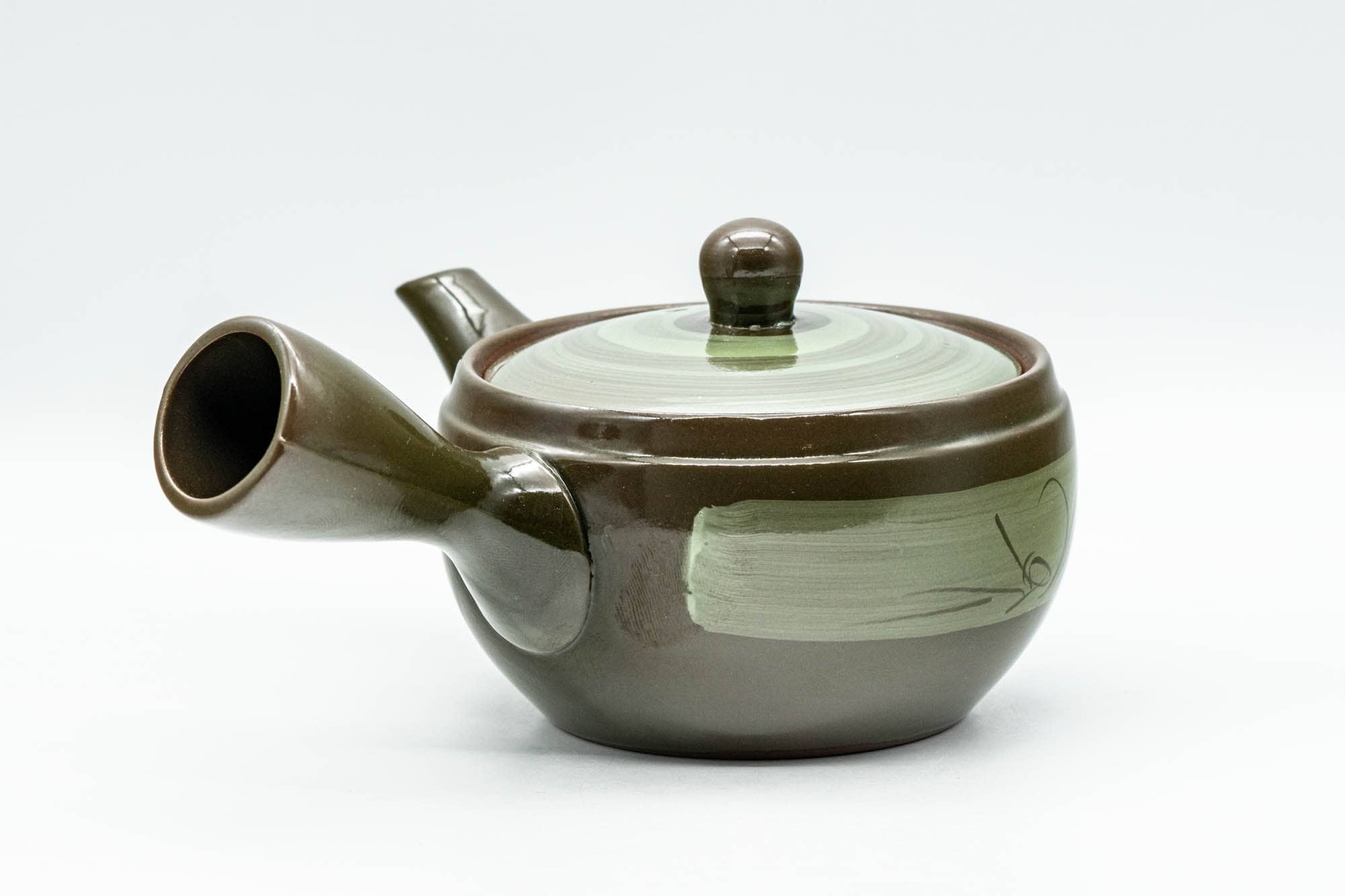 Japanese Kyusu - Green Hakeme Mesh Teapot - 250ml - Tezumi