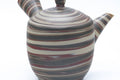Tezumi — Japanese Kyusu - Green Red White Nerikomi Tokoname Teapot - 310ml — closeup of the decoration
