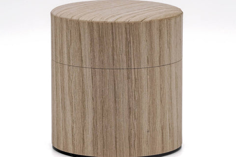 Oak Wood Veneer Tea Canister - 100g