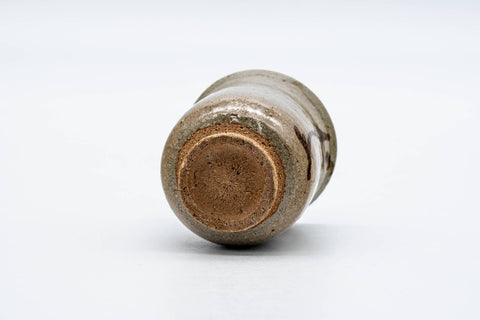 Japanese Teacup - Beige Floral Karatsu-yaki Yunomi - 90ml