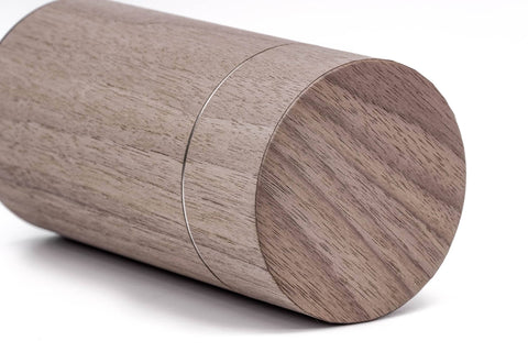Walnut Wood Veneer Tea Canister - 200g