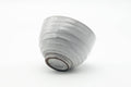 Tezumi — Japanese Matcha Bowl - Milky White Drip-Glazed Chawan - 450ml — top-down view of the interior