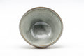 Tezumi — Japanese Teacup - Brown Spiraling Sage Interior Glazed Yunomi - 100ml — three-quarter view