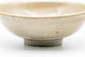 Tezumi — Japanese Matcha Bowl - Textured Beige Summer Chawan - 150ml — tipped to show the interior