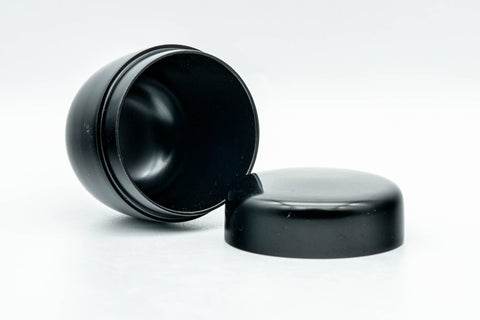 Japanese Natsume - Small Black Lacquered Wooden Matcha Tea Canister - 50ml - Tezumi