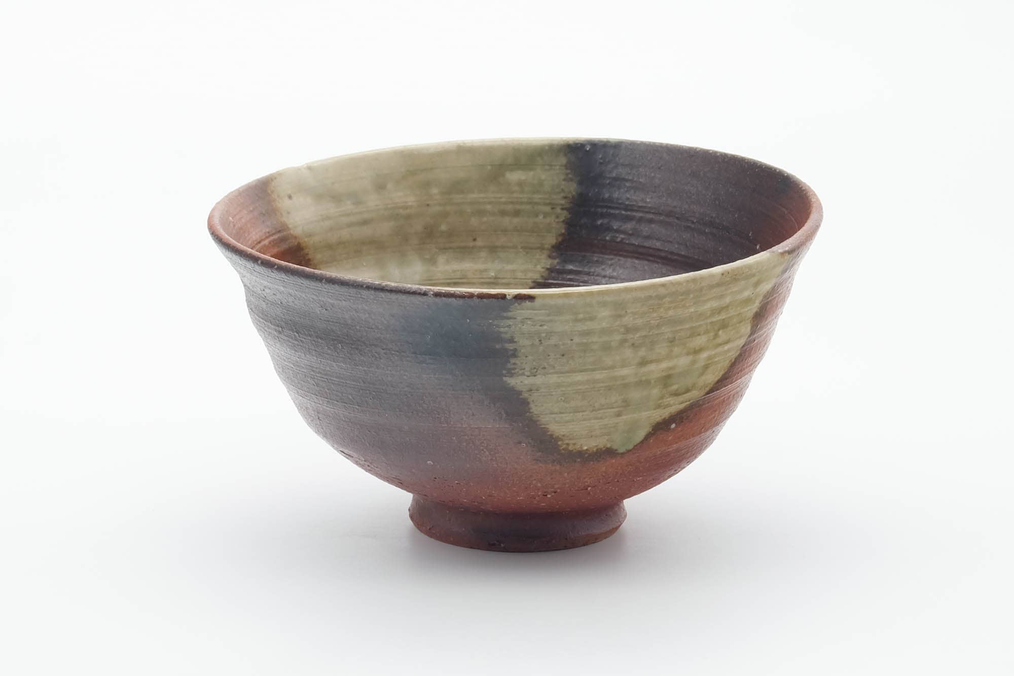 Japanese Matcha Bowl - Green Ash Glazed Stoneware Chawan - 500ml