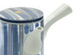 Tezumi — Japanese Tea Set - Blue White Arita Porcelain Kyusu Teapot with 5 Yunomi Teacups — additional view