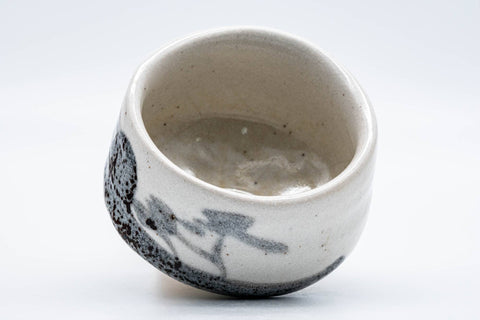 Japanese Matcha Bowl - 祥山 Shōzan - Snowy Speckled Shino Glazed Mino-yaki Chawan - 300ml