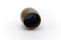 Tezumi — Japanese Teacup - Green Shino Glazed Mino Yunomi - 110ml — three-quarter view