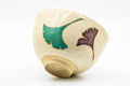 Japanese Matcha Bowl - Green, Purple, and Red Ginkgo Kyo-yaki Chawan - 400ml - Tezumi