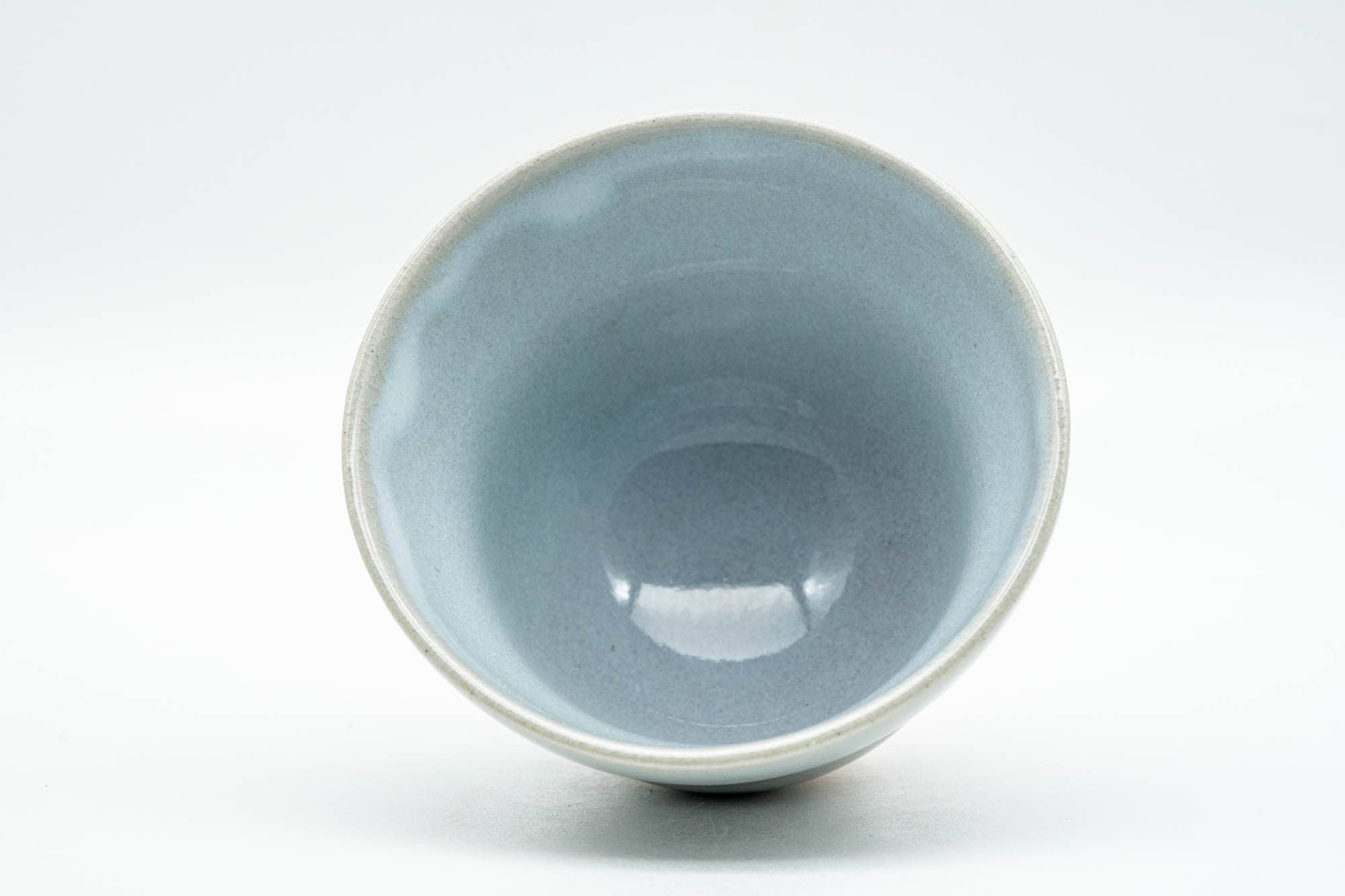 Japanese Teacup - Beige White Drip-Glazed Hagi-yaki Yunomi - 80ml - Tezumi