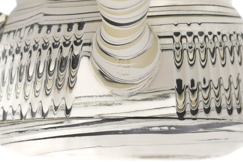 Trapezoidal Nerikomi Tokoname Teapot - 260ml