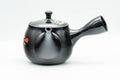 Japanese Kyusu - Floral Black Kurodei Tokoname-yaki Teapot - 400ml - Tezumi