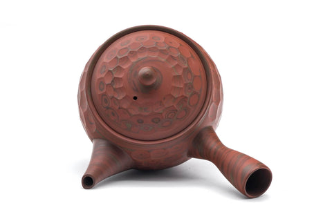 Faceted Red Nerikomi Tokoname Teapot - 450ml