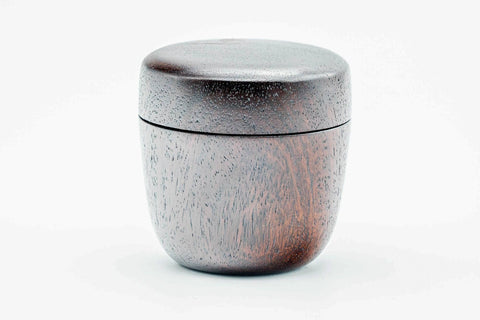 Japanese Natsume - Dark Wooden Matcha Tea Canister - 100ml