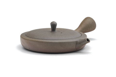 Wide Flat Yakishime Tokoname Teapot - 100ml