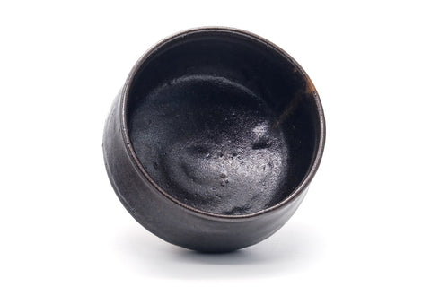 Japanese Matcha Bowl - 鳳山窯 Hōzan Kiln - Black Matte Aizu Hongō-yaki Chawan - 450ml