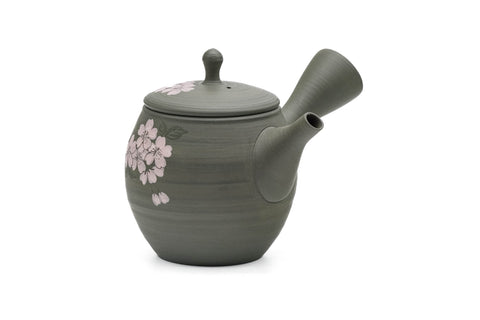 Green Ryokudei Sakura Tokoname Teapot - 270ml