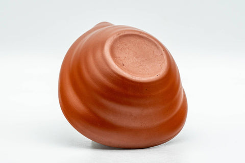 Japanese Katakuchi - Wavy Red Shudei Tokoname-yaki Yuzamashi Water Cooler - 80ml - Tezumi