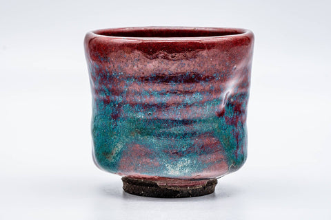 Japanese Matcha Bowl - Blue Purple Hare's Fur Glazed Kyo-yaki Winter Chawan - 250ml