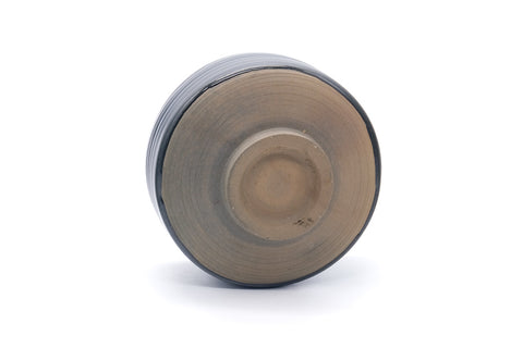 Japanese Matcha Bowl - Sleek Black Brown Glazed Chawan - 500ml